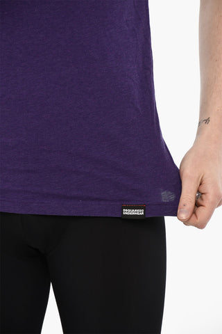 Cotton Underwear Tank Top With Contrasting Trim