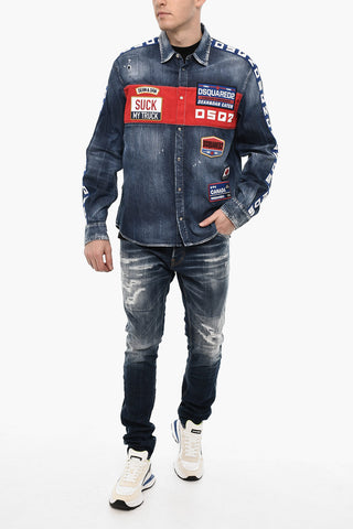 Denim Shirt MY TRUCK with Patches