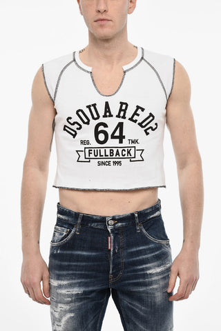 Two-Tone COOL FIT Cropped T-shirt