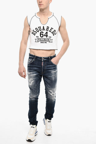Two-Tone COOL FIT Cropped T-shirt