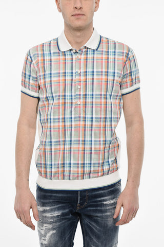 Camicia a Quadri Con Dettagli in Maglia