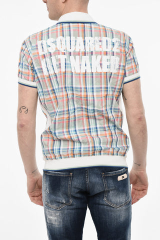 Camicia a Quadri Con Dettagli in Maglia