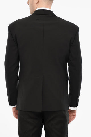 Single Breasted Blazer With Peak Lapel And Zip Detail