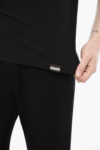 T-shirt Girocollo Underwear con Ricamo