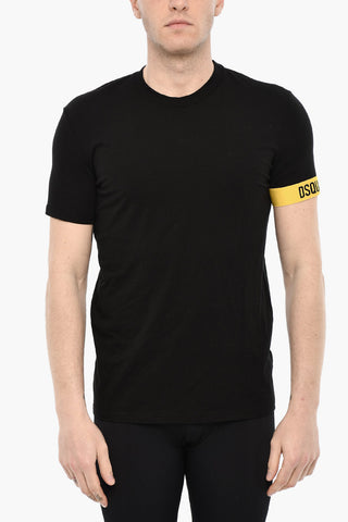 Underwear Crew-neck T-shirt with Contrasting Band