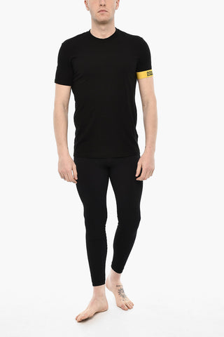 Underwear Crew-neck T-shirt with Contrasting Band