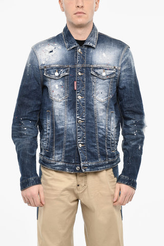 Splatter Effect DAN Denim Jacket