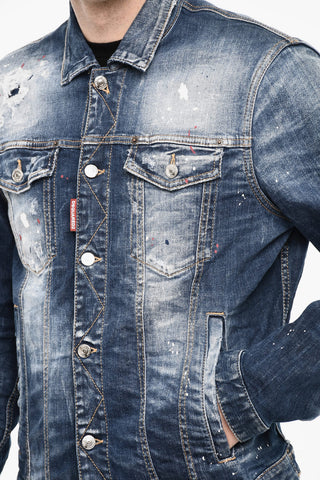 Splatter Effect DAN Denim Jacket