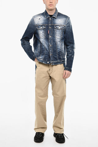 Splatter Effect DAN Denim Jacket