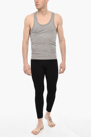 Tank Top Underwear in Cotone a Tinta Unita