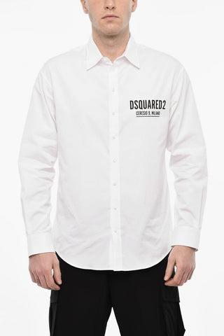 Long Sleeved Shirt With Printed Logo
