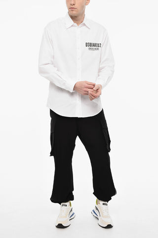 Long Sleeved Shirt With Printed Logo