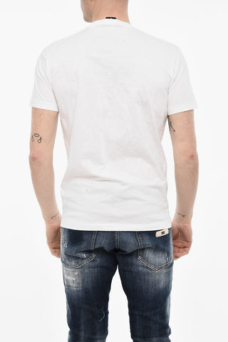 T-shirt Girocollo ICON In Cotone con Stampa