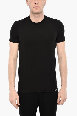 Solid Color Underwear Crew-neck T-shirt