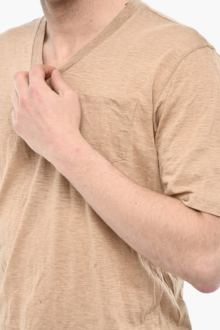 T-shirt Scollo a V Underwear Con Taschino