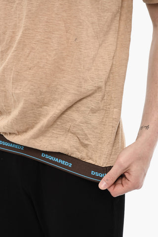 T-shirt Scollo a V Underwear Con Taschino