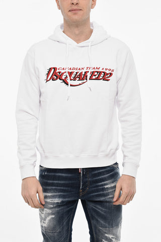 Baumwoll-Hoodie mit Logo-Print