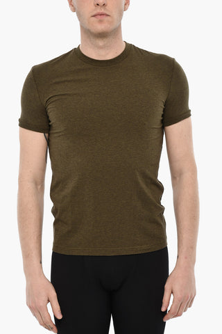 Solid Color Underwear Crew-neck T-shirt