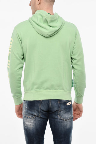 Felpa Hoodie in Cotone con Stampe