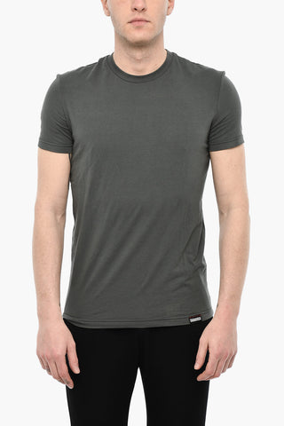 Solid Color Underwear Crew-neck T-shirt