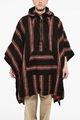 Hooded Wool Poncho