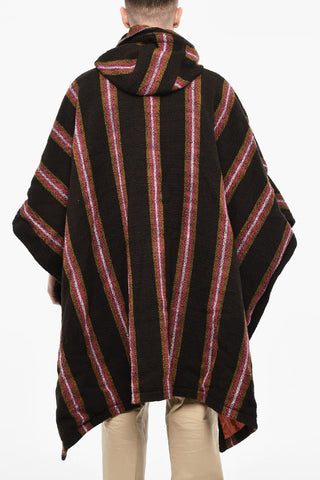 Hooded Wool Poncho