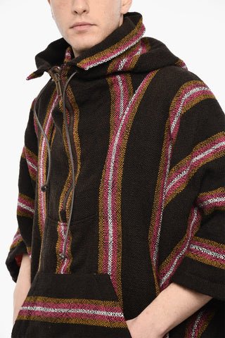 Hooded Wool Poncho