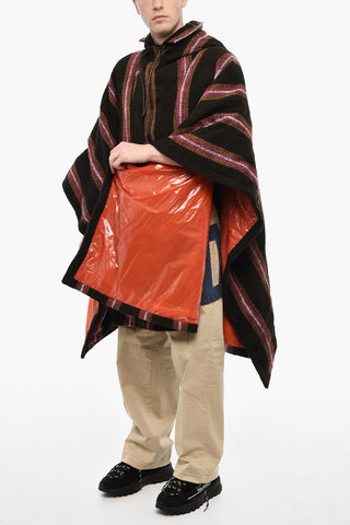 Hooded Wool Poncho