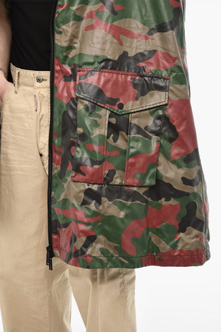 Cape Mit Militärmuster Und Reißverschluss