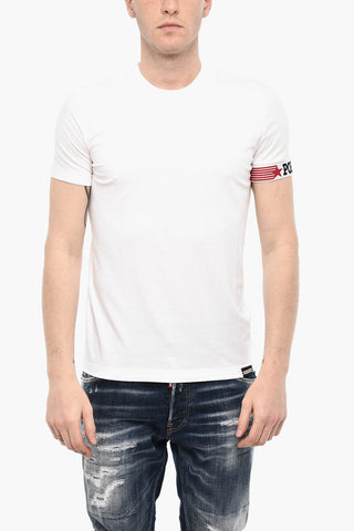 Cotton Underwear Crew-neck T-shirt with Band