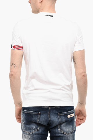 Cotton Underwear Crew-neck T-shirt with Band