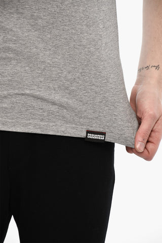 Crew-Neck Underwear T-shirt with Side Logo