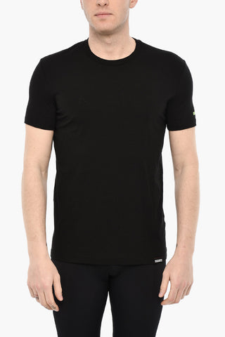 Solid Color Cotton Underwear Crew-neck T-shirt