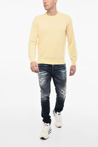 Lightweight Cotton Crew-neck Sweater