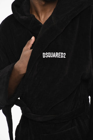Cotton Printed Bathrobe with Belt