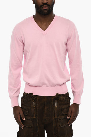 V-neck Lightweight Cotton Sweater