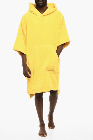 Cotton Terry Beach Bathrobe with Hood