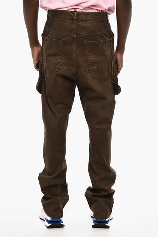 Coated Cotton Cargo Pants