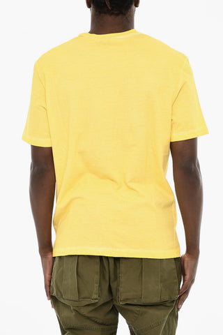 Baumwoll-Crewneck-T-Shirt Mit Print
