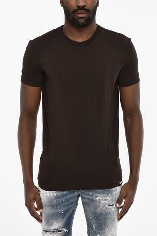 Solid Color Underwear Crew-neck T-shirt