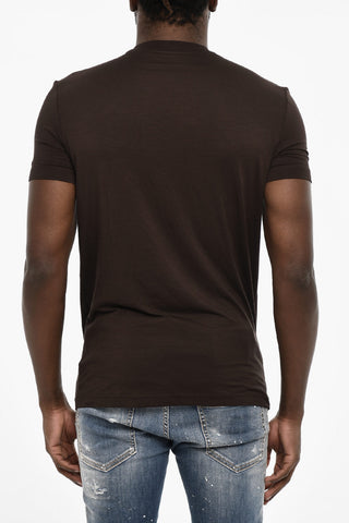 Solid Color Underwear Crew-neck T-shirt
