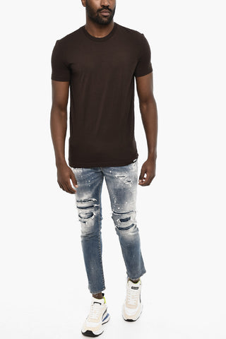 Solid Color Underwear Crew-neck T-shirt