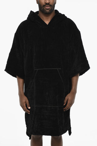 Cotton Terry Beach Bathrobe with Hood