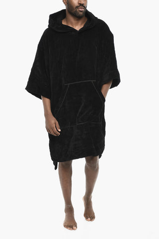 Cotton Terry Beach Bathrobe with Hood