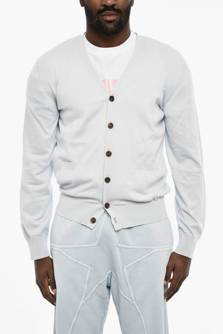 V-Neck Lightweight Cardigan with Breast Pocket