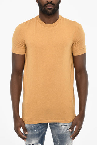 Solid Color Cotton Underwear Crew-neck T-shirt