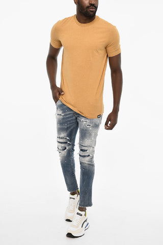 Solid Color Cotton Underwear Crew-neck T-shirt