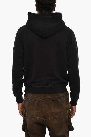 Cotton Hoodie with Logo Print