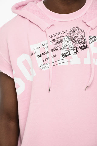 Felpa Hoodie Senza Maniche