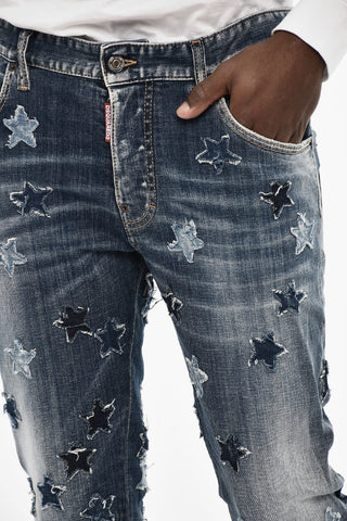 All-Over Patches Delave' SKATER Jeans